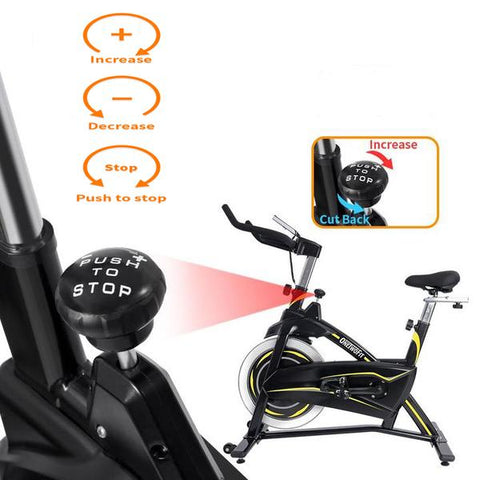 Fitness cycling resistance adjustment aystem