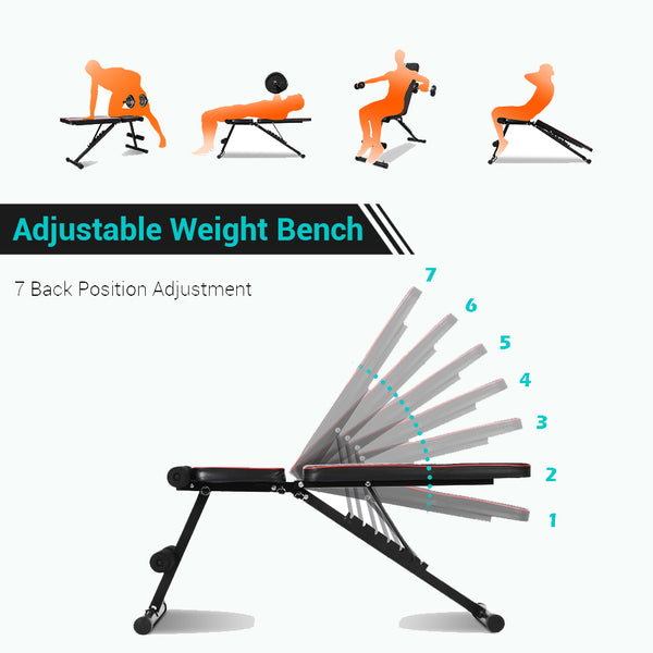 Easy Adjustment to 7 Positions