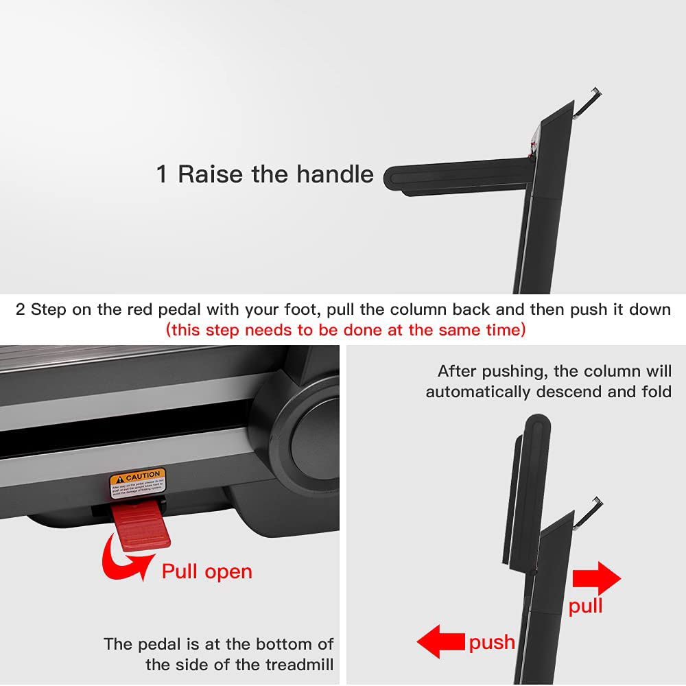 Easy-adjustable treadmill