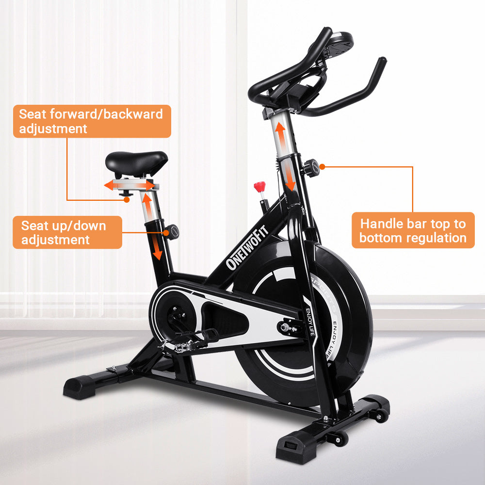 Pro Indoor Exercise Bike 4 In 1 Multifunctional Bike  Cycling with LCD Monitor OT125 -Seat And Handlebar Adjustment