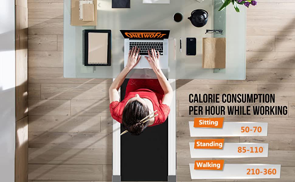 OneTwoFit treadmill -exercise during office hours