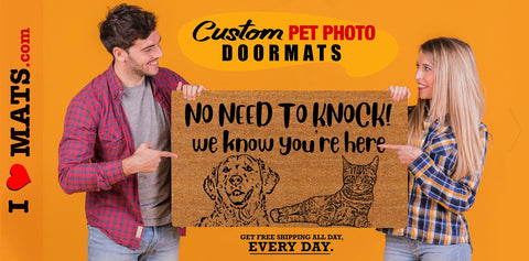 ilovemats custom doormats, Free shipping doormats , Etsy doormat, Amazon doormats