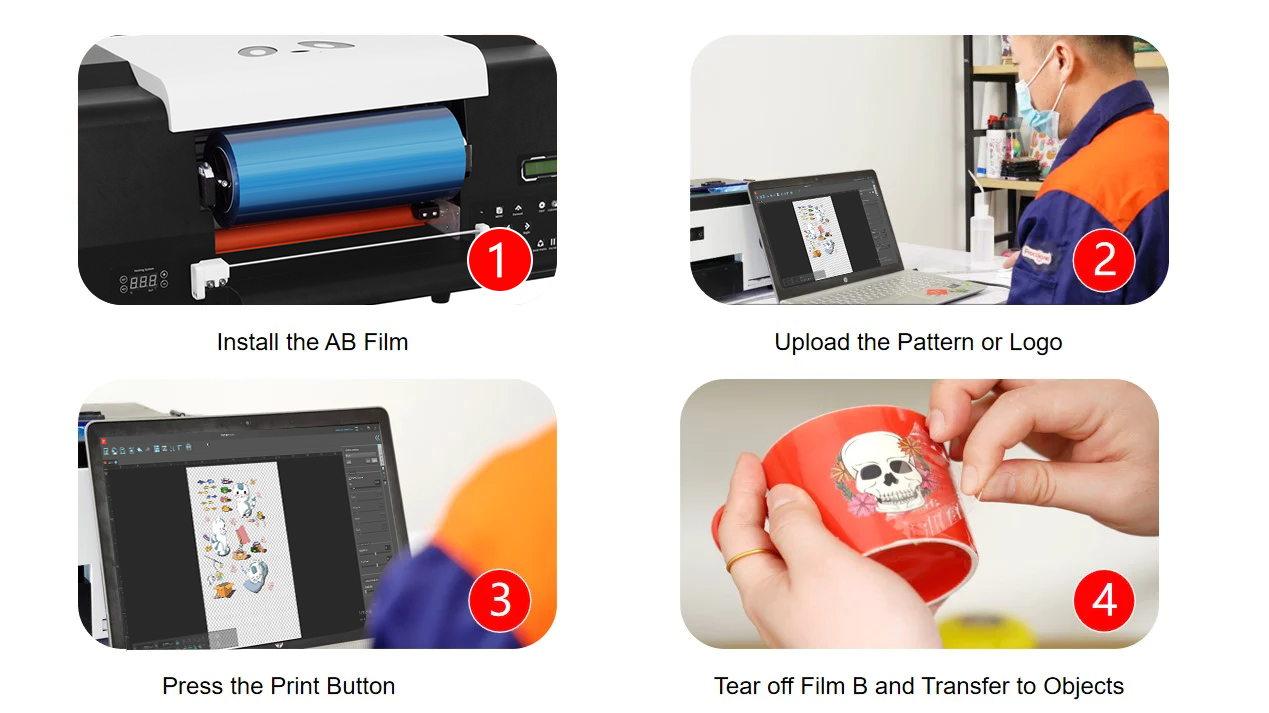 Procolored UV DTF XP600 Sticker Printer Tutorial Video 5: Check