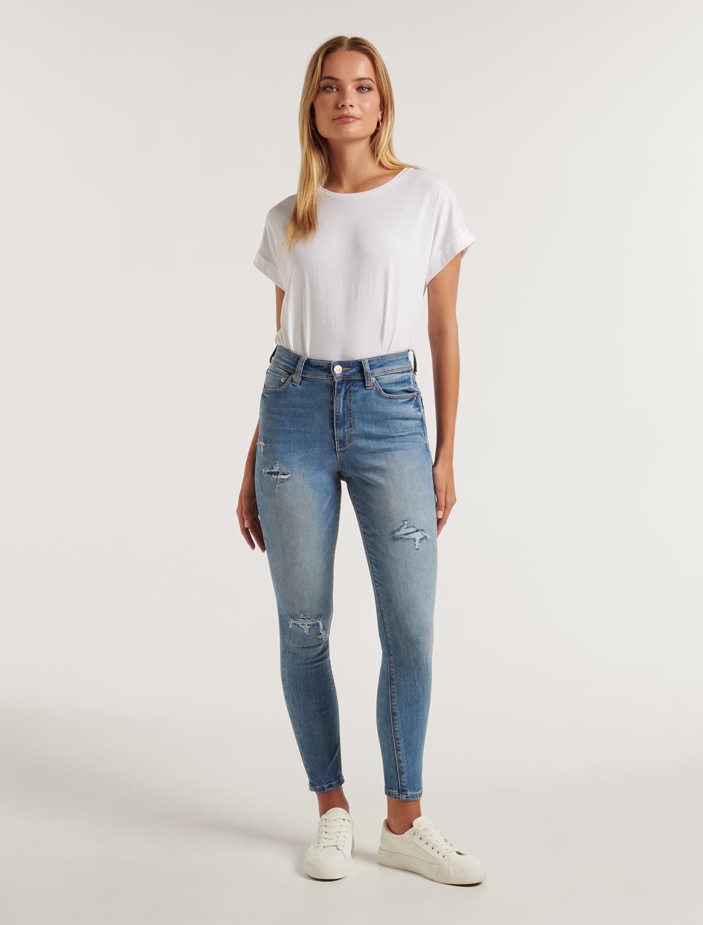 Nala Mid-Rise Skinny Jeans Wilderness | Forever New