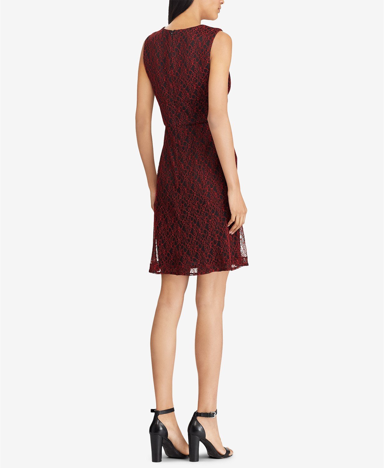 American Living By Ralph Lauren Womens Ellie A-line Lace Dress 8