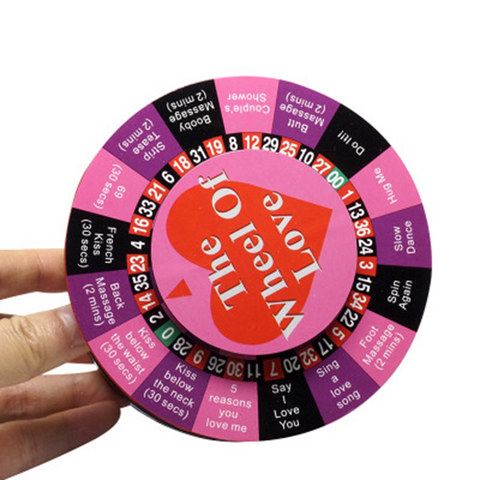Mini Wheel of Love - Wheel of Fortune with 17 Exciting Possibilities