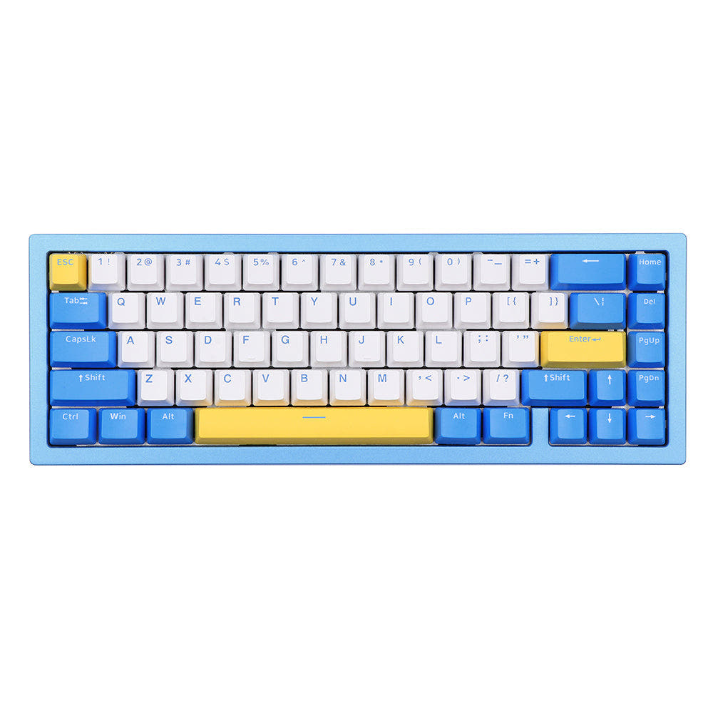 YUNZII Ajazz AC067 Peak Blue 67 Keys Hot-Swappable Gasket Mounted Mechanical Keyboard Default Title