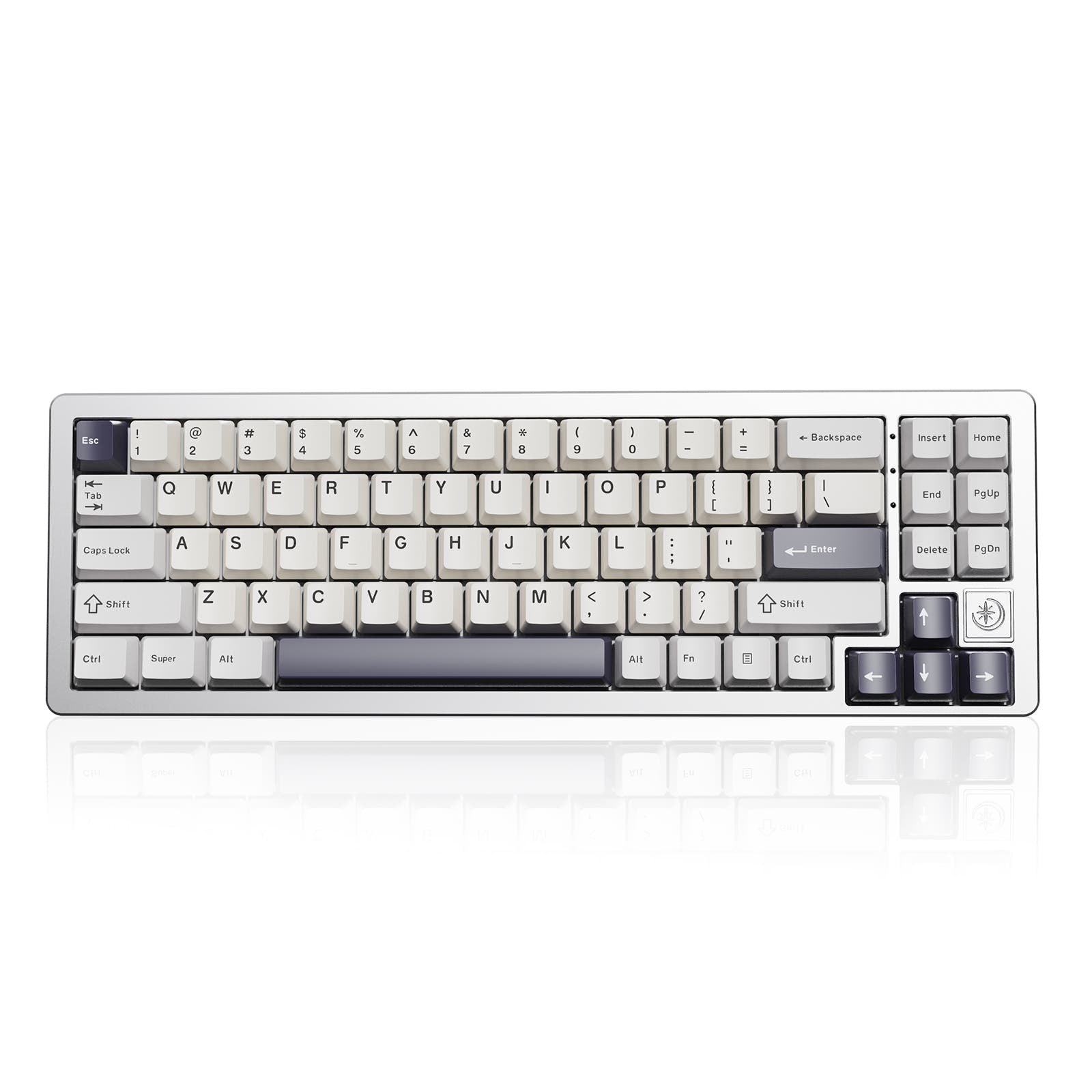 YUNZII AL71 Full Aluminum Mechanical Keyboard Silver / Crystal White Switch
