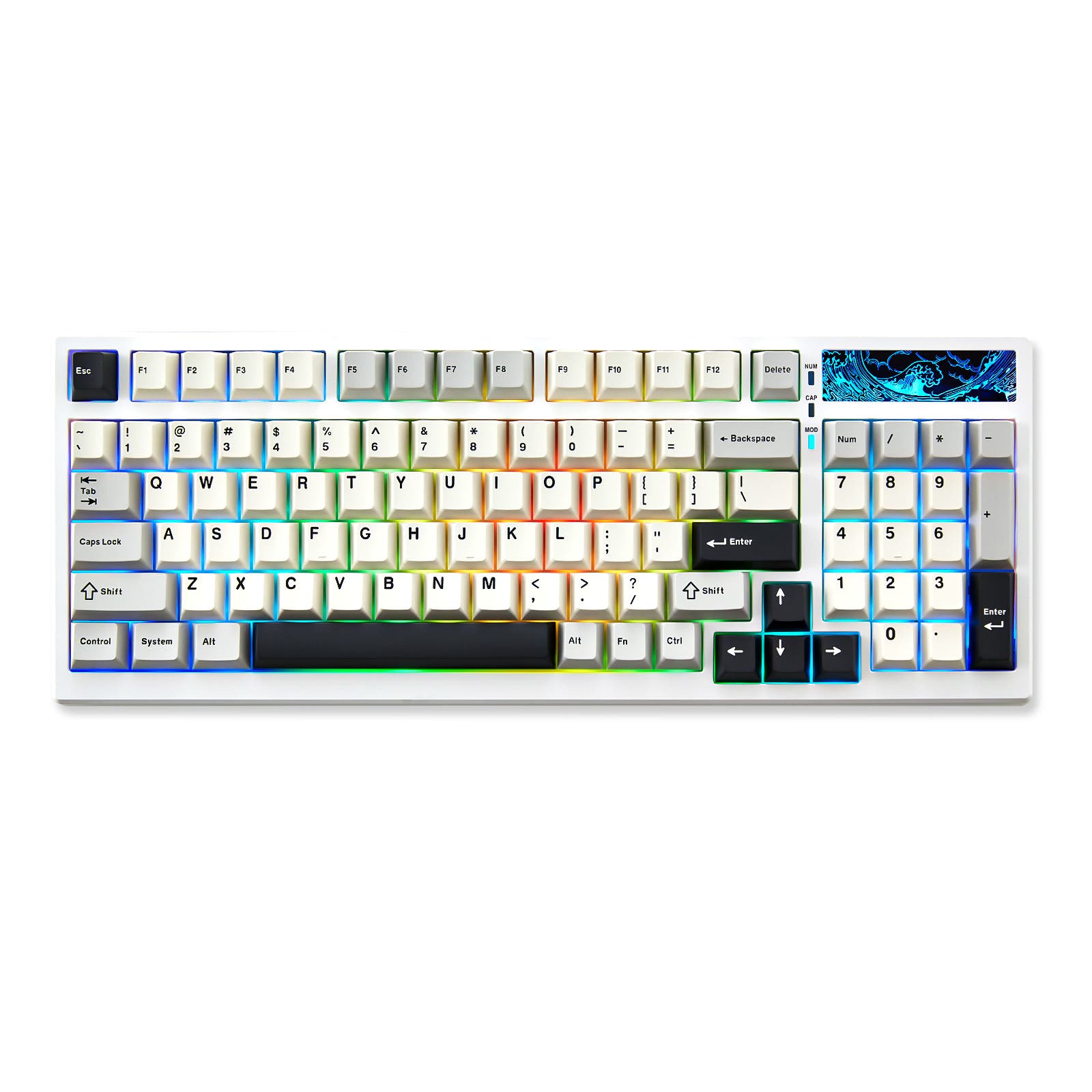 YUNZII YZ98 Mechanical Gaming Keyboard White / YUNZII Milk Switch