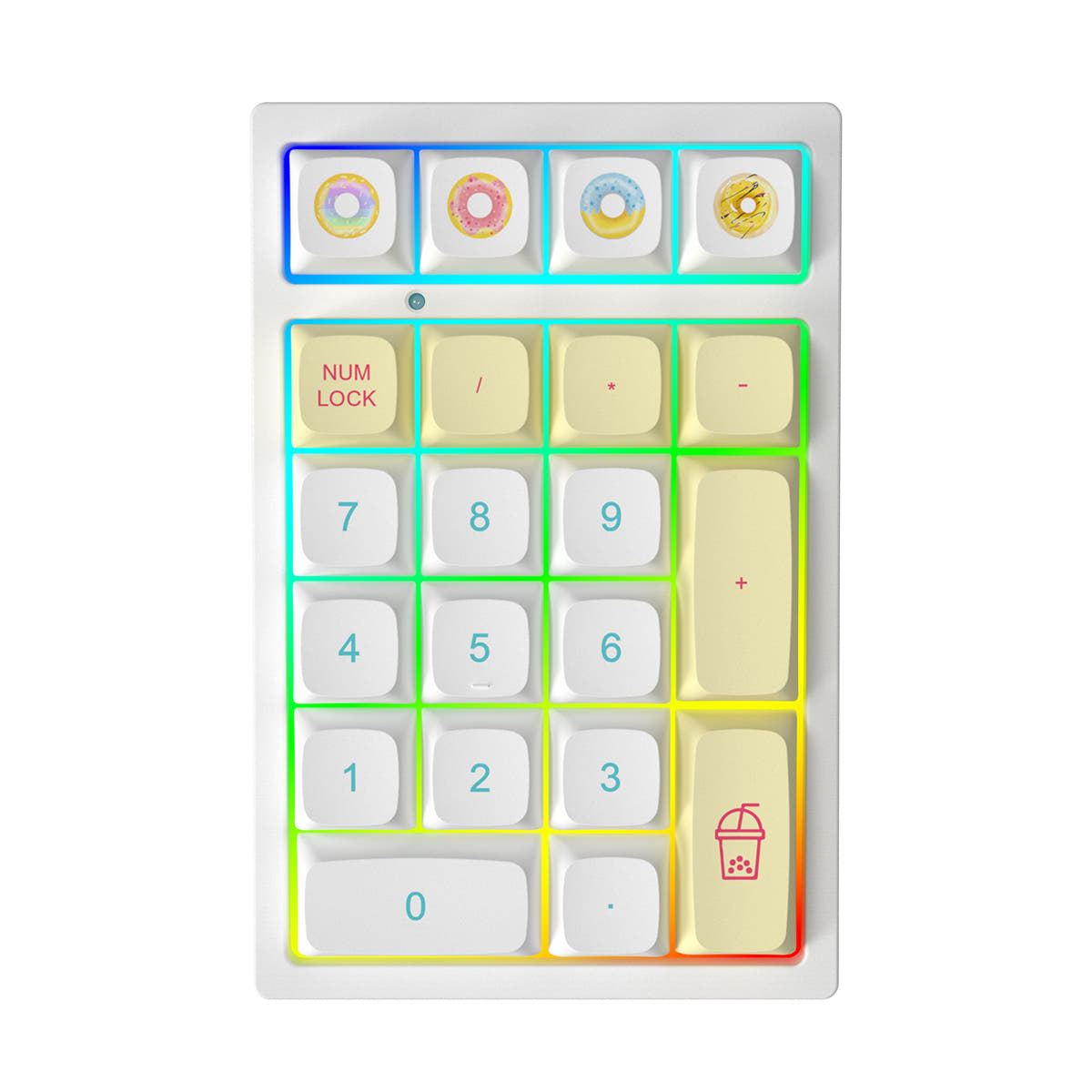 YUNZII YZ21 Macaron Hot Swappable Mechanical Numeric Keypad Num Pad Wired Connection / Gateron G Pro Red Switch