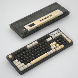 YUNZII Keynovo IF98 as variant: Transparent Black / Gateron G Pro Yellow Switch