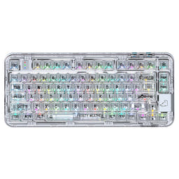 YUNZII x CoolKiller CK75 Wireless Transparent Gasket Mechanical Keyboard-Polar Bear as variant: Keyboard / Polar Bear / Ice Blade Switch