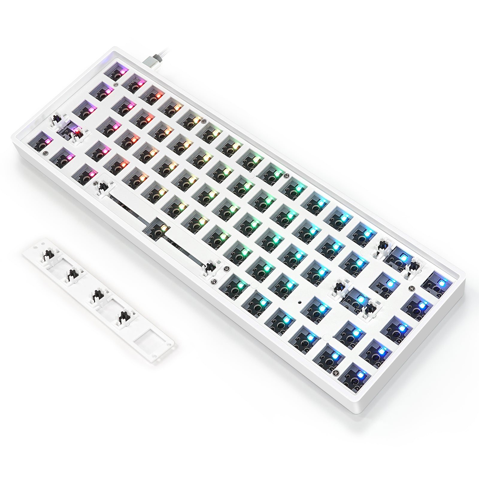 YUNZII GK61 Lite-Gasket Keyboard Kit With ABS Keyboard Case 