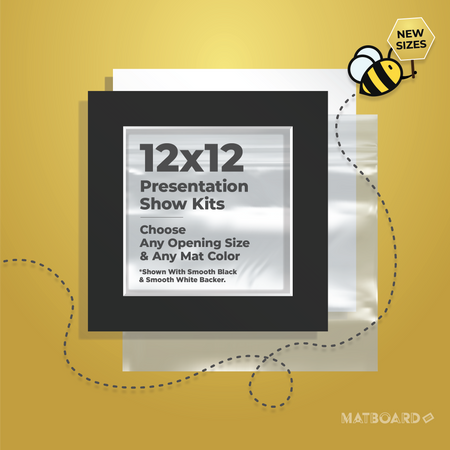 12x12 Frame + Single Mat – Matboarddotcom