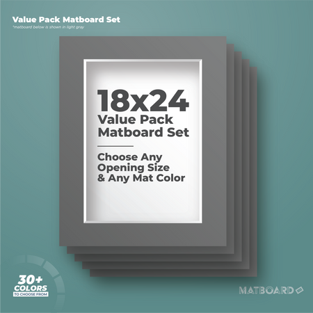  Mat Board Center, 11x14 Dark Blue Color Uncut Photo Mat Boards  - 1/16 Thickness - for Frames, Prints, Photos and More (10 Pack)