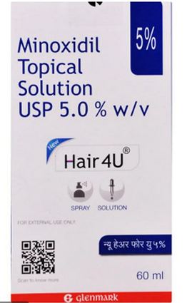 Glenmark Hair 4 U 5 Spray Solution Packaging Type Box at Rs 673piece in  Delhi