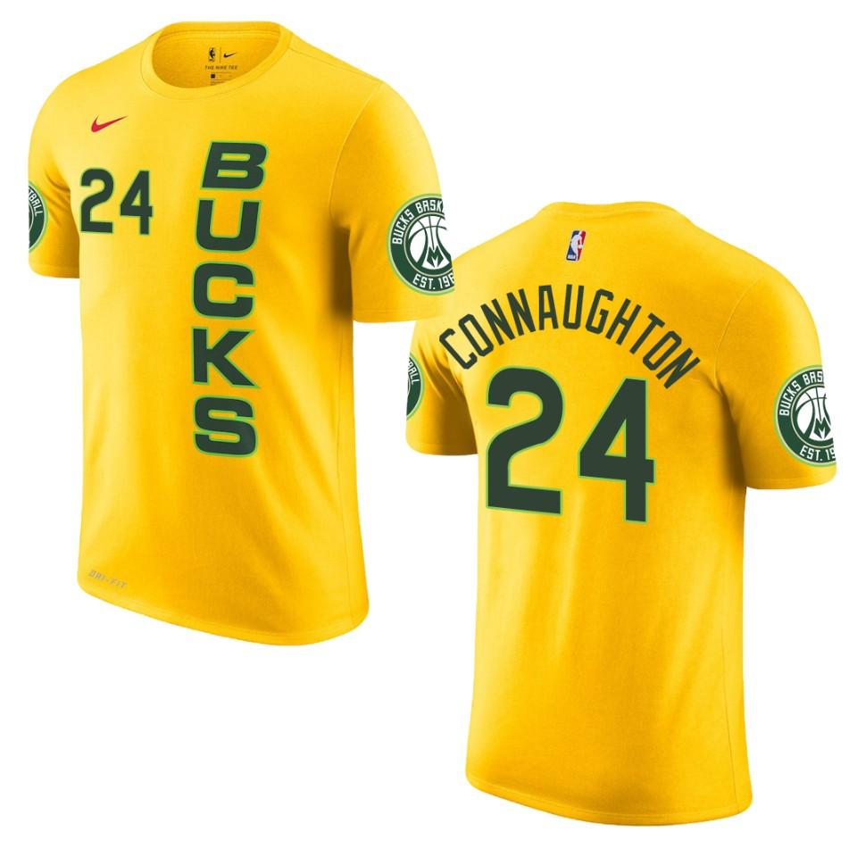 milwaukee bucks jersey yellow