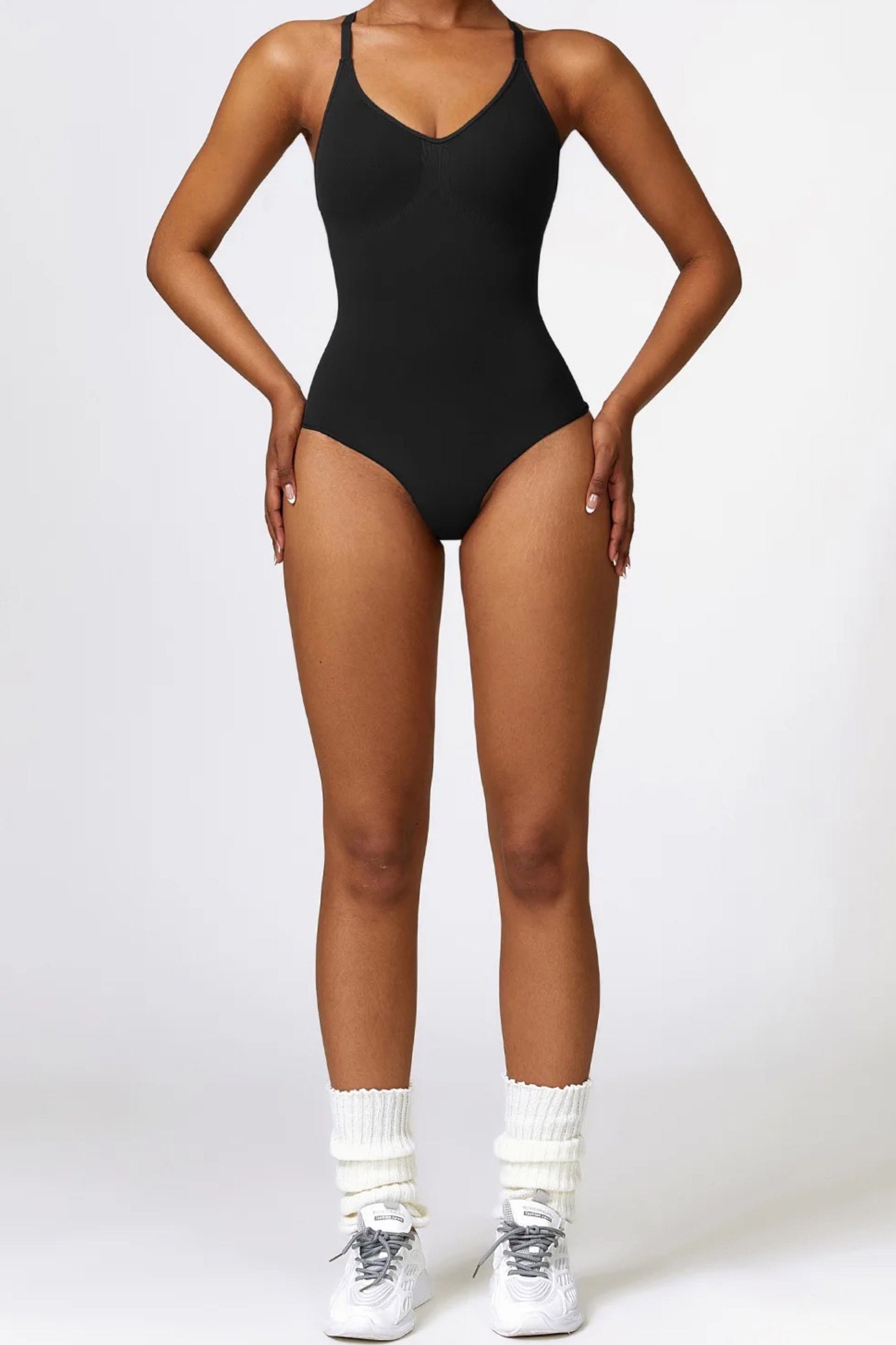 Billede af Bodysuit Med Stropper One-Piece Black - Small / Black