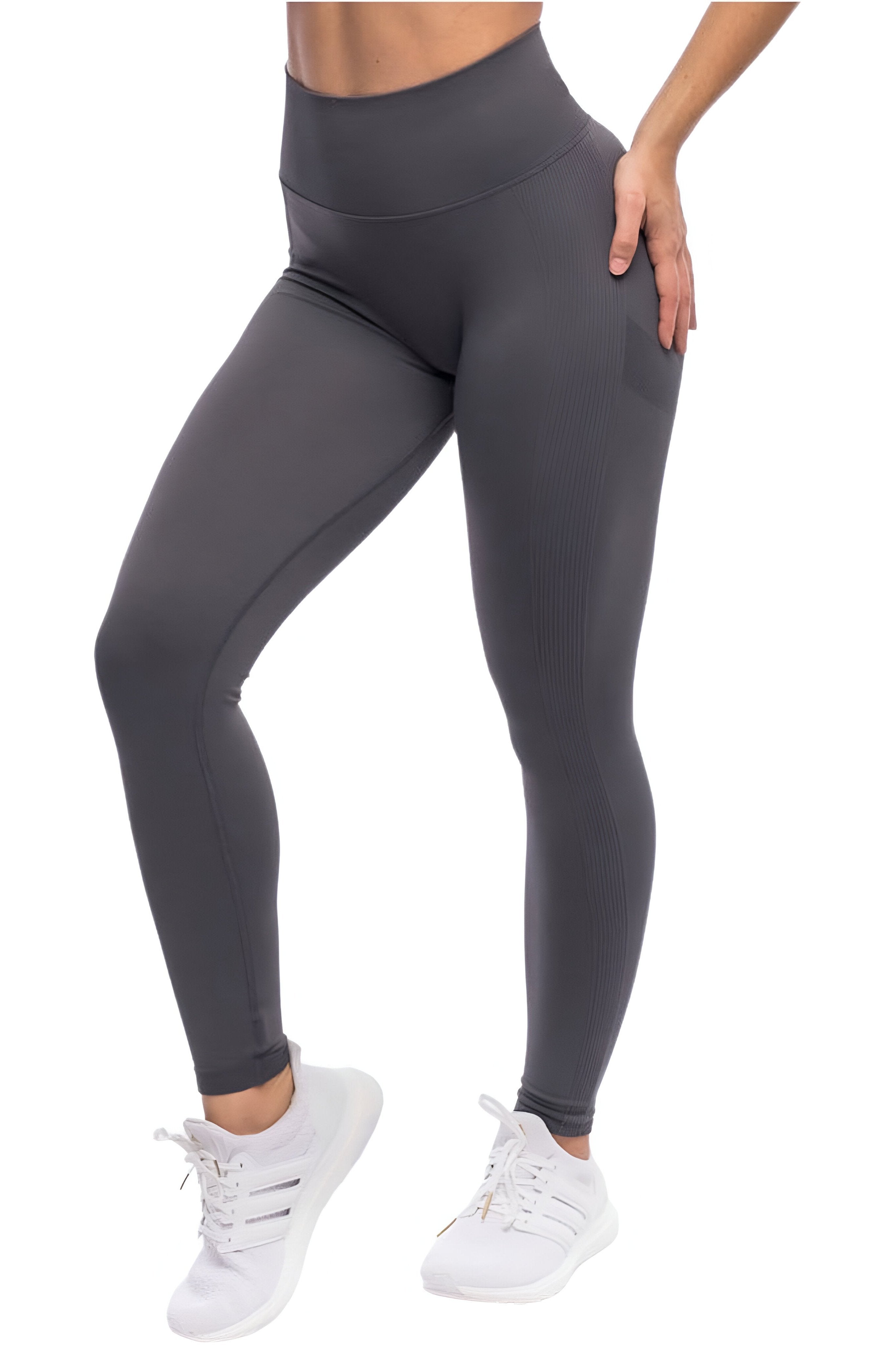 Billede af CONTOUR Scrunch leggings DimGrey - Small / DimGrey