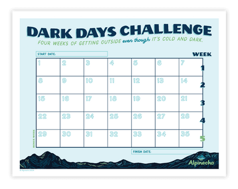 Alpinecho Dark Days Challenge Download Calendar 2