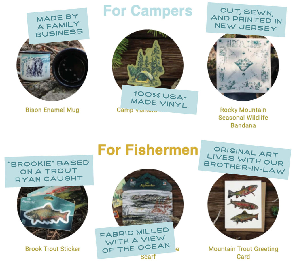 Gifts for campers and fisermen