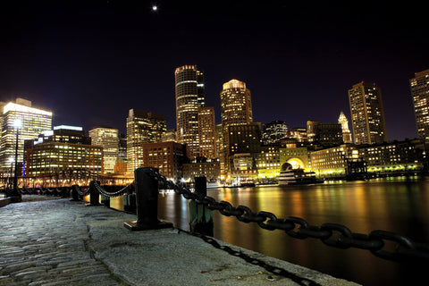 Boston Skyline with view of Historic Fenway Park, Boston Red Sox, Boston,  MA Wall Art, Canvas Prints, Framed Prints, Wall Peels