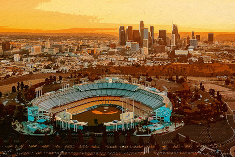 Coors Field Printed on Canvas, Denver skyline, Large Colorado Rockies –  Capital Canvas Prints