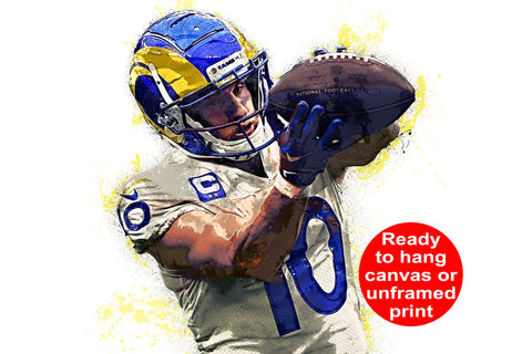 Jalen Ramsey Los Angeles Rams 1/5 ACEO Fine Art Print Card By:Q Pose 1