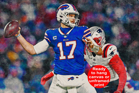 Josh Allen and Stefon Diggs Canvas Print Buffalo Bills Wall Art, Sports Art  Print, Decor, Man Cave, Canvas Art, Gift, Football Poster -  Israel