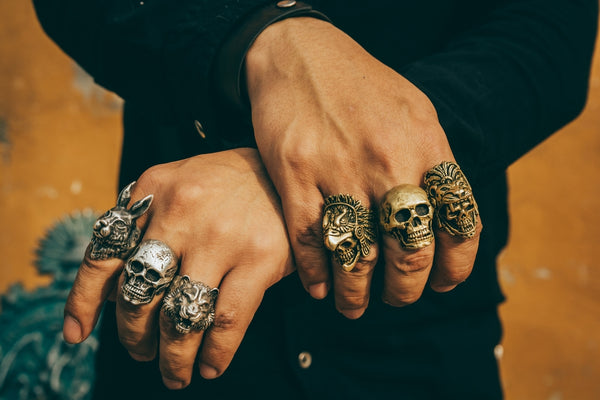 Bespoke triple skull ring — SLAB Jewellery