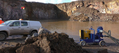 quarry with pump