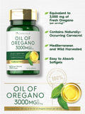 Oregano Oil 3000mg | 150 Softgel Capsules | Non-GMO and Gluten Free Supplement | Contains Carvacrol | Max Potency Extract | by Carlyle