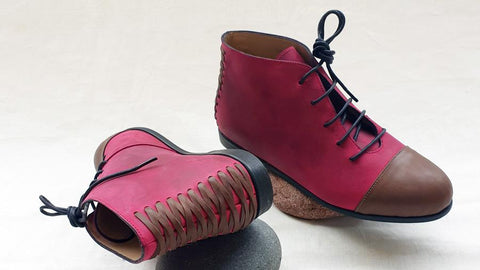 Handmade Ankle Boot Calfskin Leather
