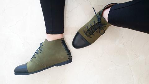 ankle boot leather handmade