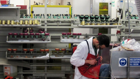 inside leather shoes factory