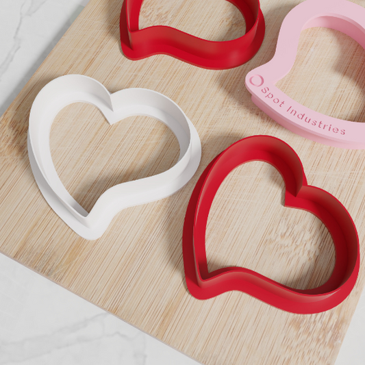 Valentines Cookie Cutters. Set of 6 Unique Heart Valentines Cookie