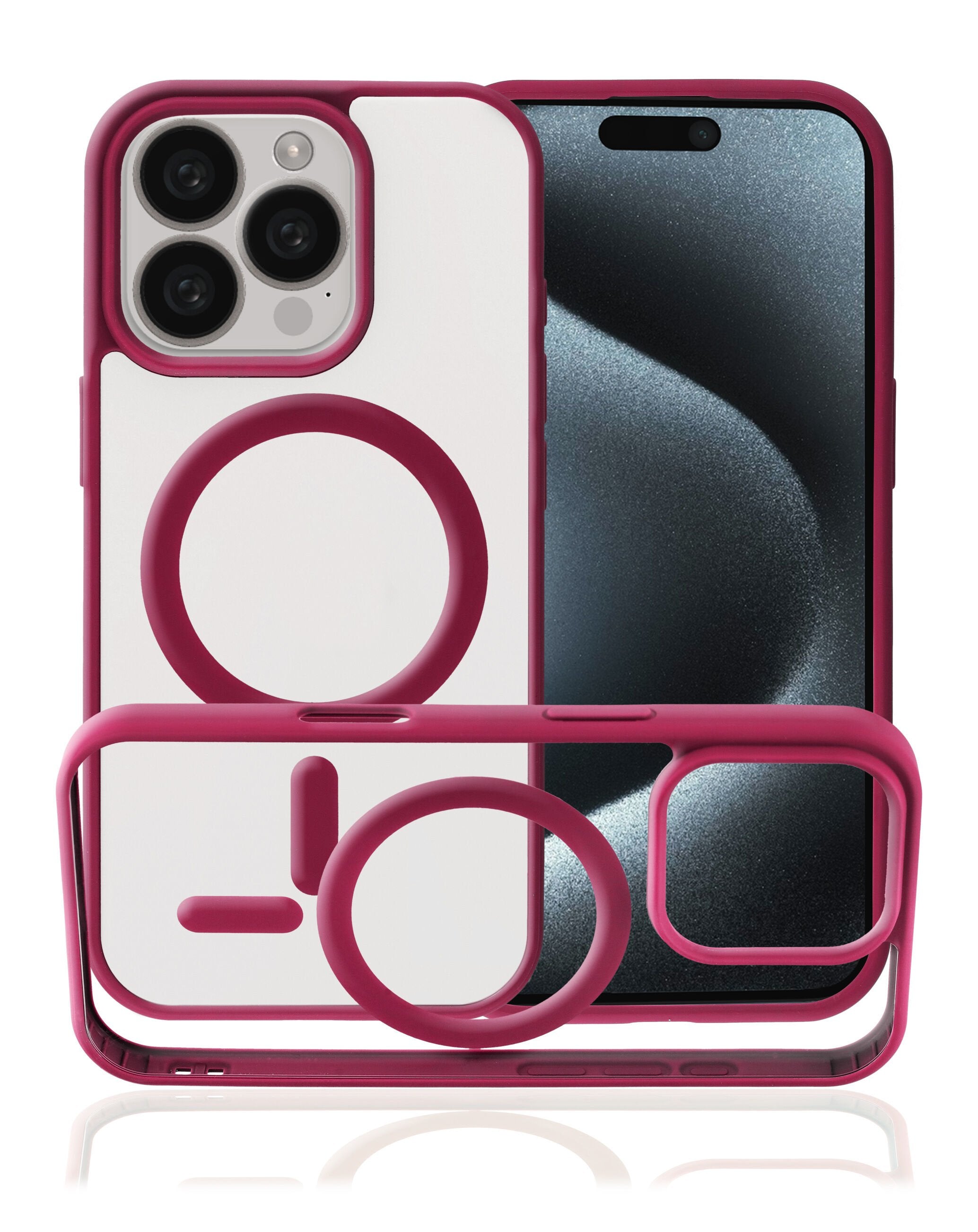 iPhone 16 Pro Wireless Charging Clear Case | Full Bottom Close Protection