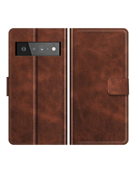 Google Pixel 6 Leather Wallet Case with Card Slot