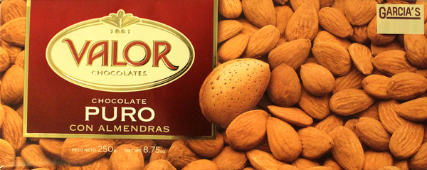 CHOCOLATE VALOR CON LECHE Y ALMENDRAS 250 GRS. - Supermercado Fernando  Lucena