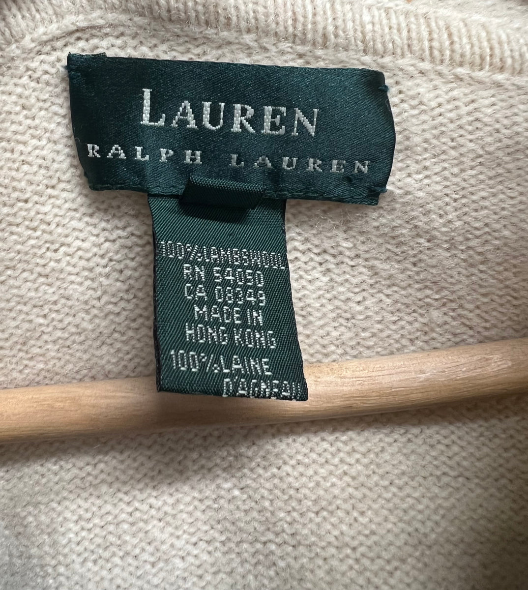 Womens Ralph Lauren Hudson Bay Quarter Zip sweater – Shoptwistedvintage