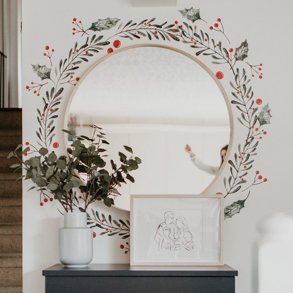 Christmas Holly Wall Decals