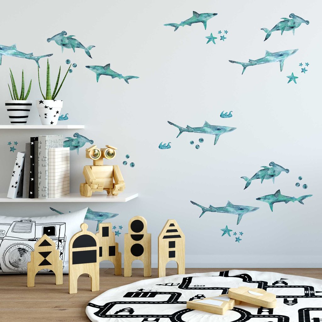 Little Sharks Wall Decals