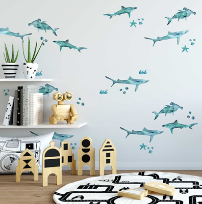 Little Sharks Wall Decals