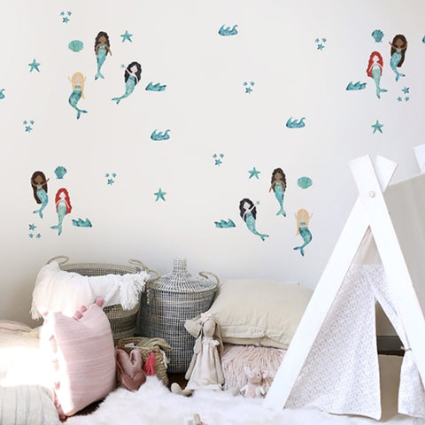 Little Mermaids Wall Decals