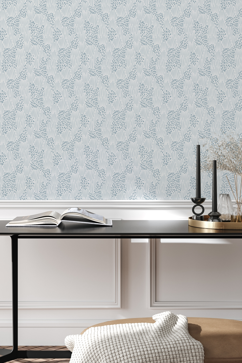 Urbanwalls Meadow Lane Wallpaper in Blue