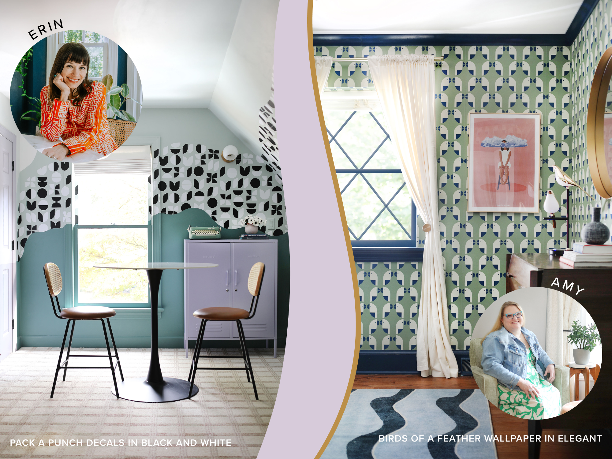 Erin and Amy, Sunny Circle Studio Collection, Urbanwalls wallpaper and decals