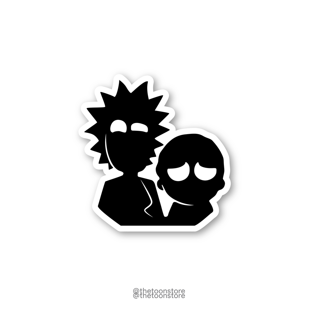 Rick and Morty Silhouette - Rick and Morty Sticker | The Toon Store