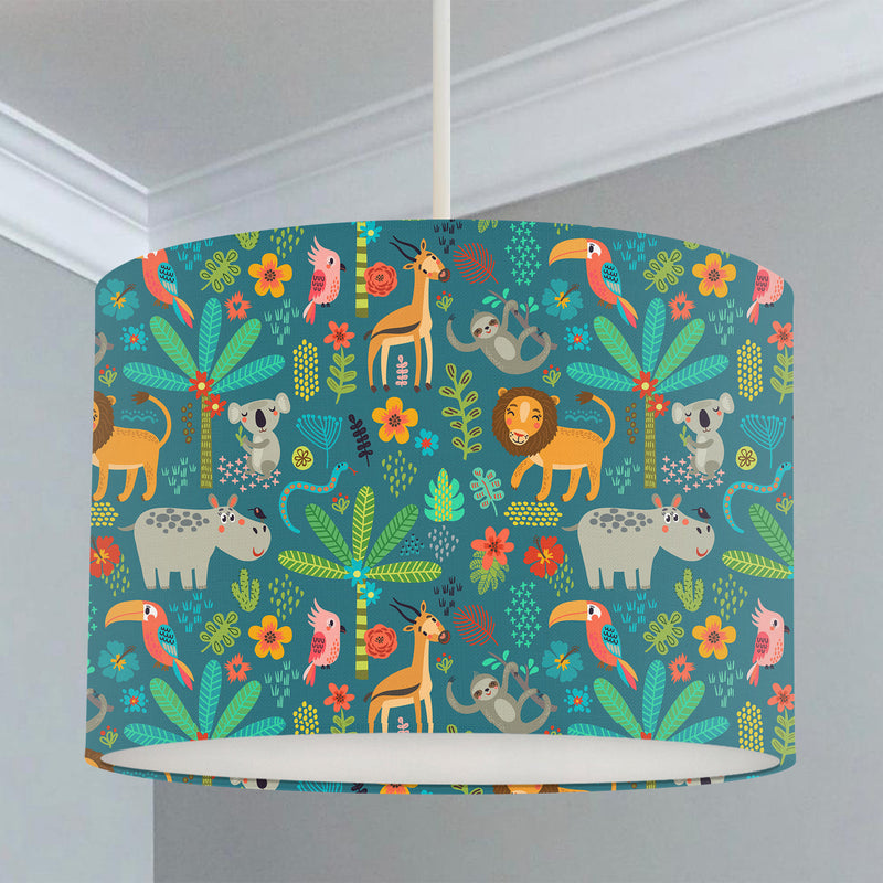 jungle lampshade for nursery