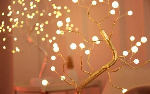 LED baumleuchte - led bäumchen - Sparkled Ambiente Baum mit Kugellichtern - von MyGalaxy