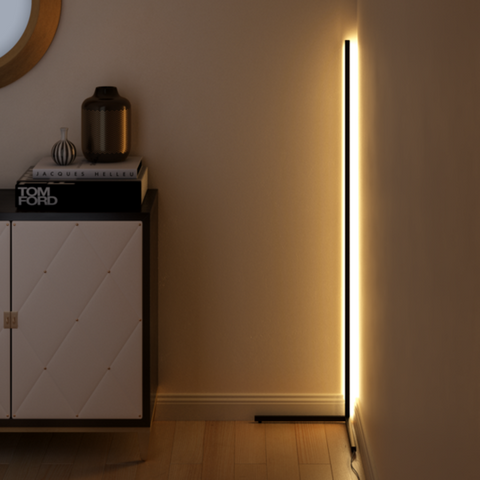 the minimal lamp - in weiß - cleane und minimalistische ecklampe - original von mygalaxy